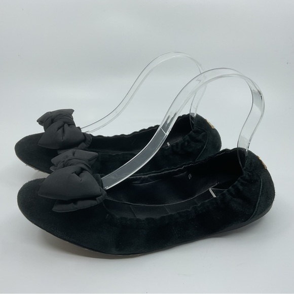 Moncler Elegant Black Flats with‎ Bow - Picture 2 of 15